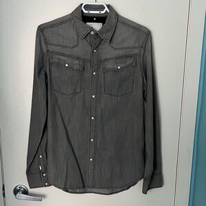 G-Star Charcoal Button Down Shirt